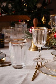 Glass Set (4 Pieces) Splendid 395 Gold
Transparent