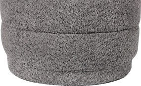 Σκαμπό-μπαούλο Bettia pakoworld μπουκλέ γκρι Φ41x38.5εκ