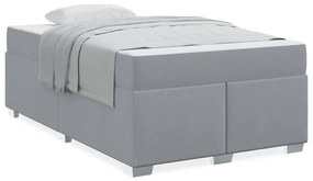 vidaXL Σκελετός Κρεβατιού Άλλο Ανοιχτό γκρι 120 x 190 cm ύφασμα