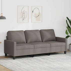 vidaXL Καναπές Τριθέσιος Taupe 180 εκ. Υφασμάτινος