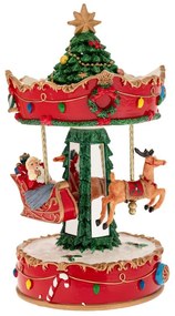 Διακοσμητικό Καρουζέλ Κουρδιστό Με Κίνηση & Μουσική 90494 15x15x23,5cm Multi