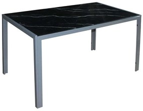 Τραπέζι Dego ΕΜ834,4 140x80x75cm Grey-Black