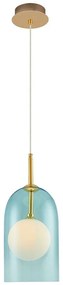 Φωτιστικό Οροφής Krakow 701CHD1248 Φ19x12cm 1xG9 2W Gold-Blue Opviq