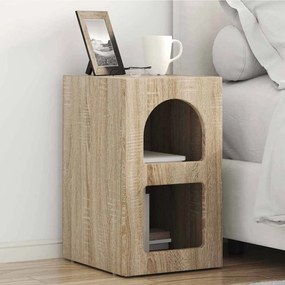 vidaXL Κομοδίνο ELST Δρύς Sonoma 29,5 x 33,5 x 50 εκ
