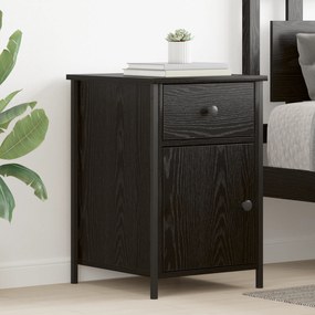 vidaXL Κομοδίνα  2 τεμάχια Μαύρης Καρυδιάς 40x42x60 εκ. Επεξεργασμένο ξύλο