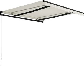 vidaXL Τέντα Συρόμενη Χειροκίνητη Κρεμ 300 x 250 εκ.