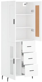 vidaXL Ντουλάπι Λευκό 69,5x34x180 εκ. από Επεξεργασμένο Ξύλο