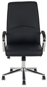 A9930 ΜΑΥΡO PU ΠΟΛΥΘΡΟΝΑ ΓΡΑΦΕΙΟΥ 60X65X48-105/58-114εκ.