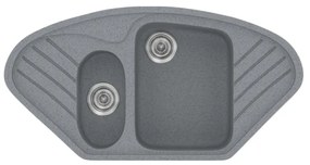 Sanitec Classic 302 Metallic Silver Νεροχύτης