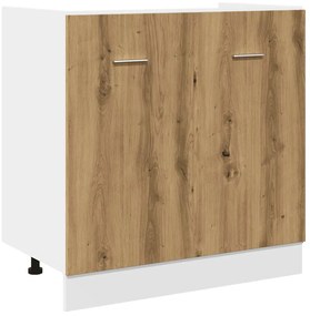vidaXL Κάτω ντουλάπι νεροχύτη Lyon Artisan Oak Κατασκευασμένο ξύλο