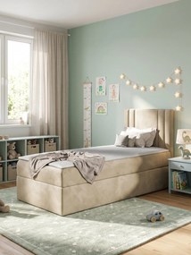 Επενδυμένο κρεβάτι Carmen Mini-Mpez-80 x 200-Aristera