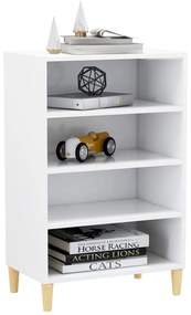 vidaXL Ραφιέρα Λευκή 57 x 35 x 90 εκ. από Μοριοσανίδα