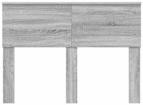 vidaXL Κεφαλάρι Γκρίζο Σονομα 120 cm Επεξεργασμένο ξύλο