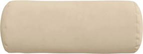 vidaXL Μαξιλάρια Στήριγμα 2 pcs Κρεμ Ø 15 x 40 εκ Ύφασμα Μικροΐνας