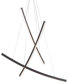Φωτιστικό Κρεμαστο Aca YL1723LEDPBK NAAVA Μαύρο Ματ (Black Mat) 3000K
