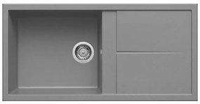 Νεροχύτης κουζίνας UNICO 480 Titanium 73 ELLECI 100x50cm