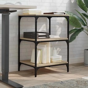 vidaXL Βάση Εκτυπωτή 3 Επιπέδων Sonoma Δρυς 50x41x75 εκ Επεξ. Ξύλο