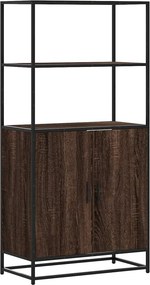 vidaXL Highboard καφέ δρυς Κατασκευασμένο ξύλο και μέταλλο
