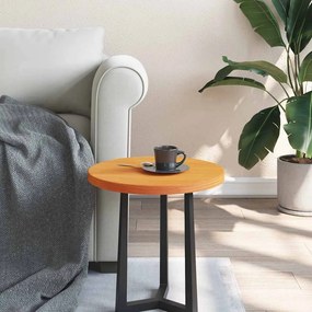 Επιφάνεια Τραπεζιού Στρογγυλή Καφέ Κερ. Ø40x2,5 εκ Μασίφ Πεύκο