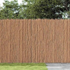vidaXL Φράχτης από κλαδιά Καφέ 400 x 150 cm Ξύλινη Τρίχα