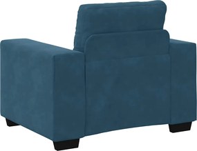 vidaXL Πολυθρόνα-Καναπέ Μπλε Βελούδινη 100x78x80 εκ.