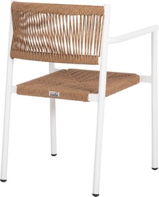 ΠΟΛΥΘΡΟΝΑ ΑΛΟΥΜΙΝΙΟΥ STER HM5786.11 ΛΕΥΚΗ-ΣΥΝΘ.RATTAN ΜΠΕΖ 55,5x53x78Υεκ.