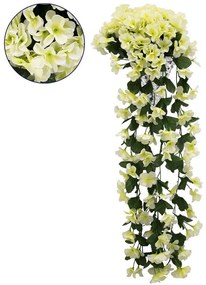 Τεχνητό Κρεμαστό Φυτό Phlox 78056 30x30x80cm Green-White GloboStar Polyester,Plastic
