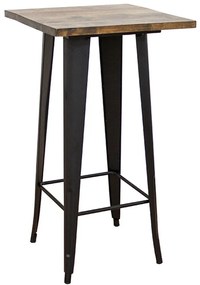 Τραπεζάκι Bar Texas 24.0219 60x60x106cm Natural-Black