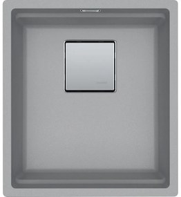 Franke Kubus 2 KNG 110-37 Stone Grey Υποκαθήμενος Γρανιτένιος Νεροχύτης 45cm