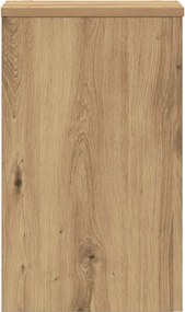 vidaXL Βάσεις Φυτών 2 τεμ. Αρτισιανή Δρυς 30x30x50 εκ. Επεξ. Ξύλο