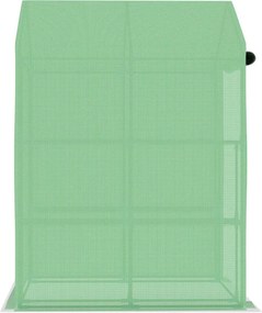 vidaXL Θερμοκήπιο με Ράφια 143 x 143 x 195 εκ. από Ατσάλι