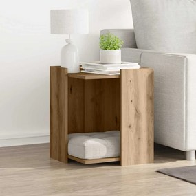 vidaXL Τουαλέτα Γάτας Περίφραξη Αρτισιανή Δρυς 42x42x51 εκ Επεξ. Ξύλο