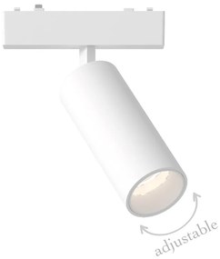 Φωτιστικό LED 9W 3CCT για Ultra-Thin μαγνητική ράγα σε λευκή απόχρωση (by tuya and zigbee) D:16cmX4,5cm (T05105-WH)