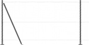 vidaXL Στύλος Περιφράξεων 26 pcs Γκρι 3,2 x 3,2 x 150 εκ