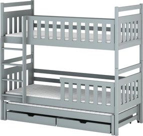 KLARA 80x200 grey bunk bed Lano Furniture