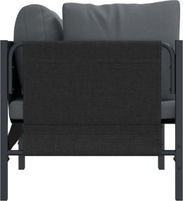 vidaXL Εξωτερικά Έπιπλα 2 Τεμάχιο Ανθρακί 80 x 80 x 71 cm Ατσάλι