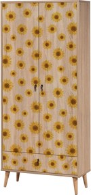 Διφυλλη Ντουλαπα Πολυχρωμη CITY SEED 45x80x190