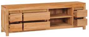 Έπιπλο Τηλεόρασης 120 x 30 x 40 εκ. από Μασίφ Ξύλο Teak - Καφέ