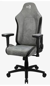 Καρέκλα Παιχνιδιού Aerocool Crown AeroSuede Μαύρο Γκρι
