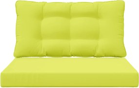 vidaXL Μαξιλάρι Καναπέ Εξωτερικού Χώρου 2 pcs Πράσινο Πολυεστέρας