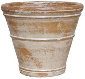 Κασπώ Πήλινο 06-00-21273-M Φ42x37cm Ecru-Terracotta Marhome Πηλός