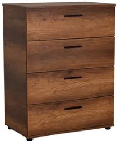 ΣΥΡΤΑΡΙΕΡΑ ΜΕ ΤΕΣΣΕΡΑ ΣΥΡΤΑΡΙΑ 73x44x96 εκ. OSLO WALNUT velco-652-9752-37