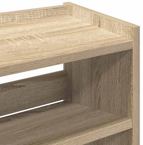 Ράφι παπουτσιών Sonoma Oak 60x25x62 cm Κατασκευασμένο ξύλο - Καφέ