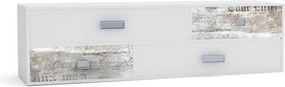 Pump Έπιπλο TV 150x40x43 Λευκό με Μοντέρνα Διακόσμηση TO-PUMP4S