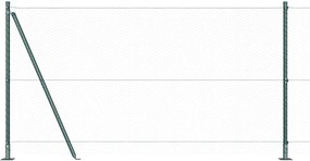 vidaXL Στύλος Περιφράξεων Πράσινο 25 x 1,2 μ (25 mm δίχτυ) Ατσάλι
