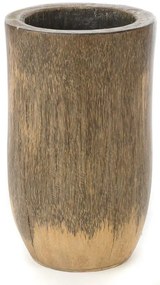 Supergreens Γλάστρα Φοινικόξυλο Distressed Καφέ 45x45x35 εκ.