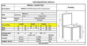 VIVIAN ΚΑΡΕΚΛΑ ΜΕΤΑΛΛΟ ΧΡΩΜΙΟ, PVC CAPPUCCINO