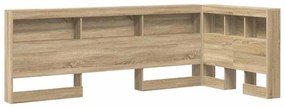vidaXL Κεφαλάρι Αποθήκης με ράφι Sonoma Δρυς 90 cm Επεξεργασμένο ξύλο