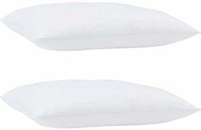 vidaXL Μαξιλάρια 2 pcs Λευκό 105gsm 50% βαμβάκι και 50% πολυεστέρας