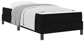 vidaXL Κρεβάτι με ελατήρια Άλλο Μαύρο 90 x 190 cm ύφασμα